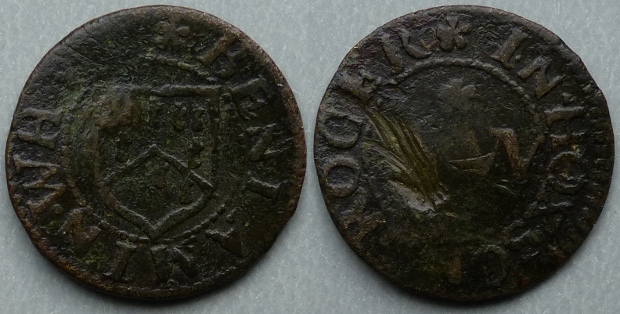 Hoxne, Benjamin Whyt farthing N4349 Hoxne, Benjamin Whyt farthing N4349